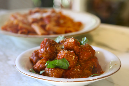 Rigatoni and Meatballs a great family meal