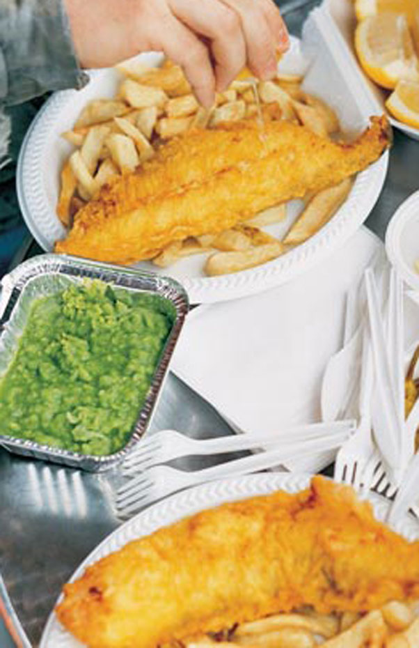 Jamie Oliver fish and chips