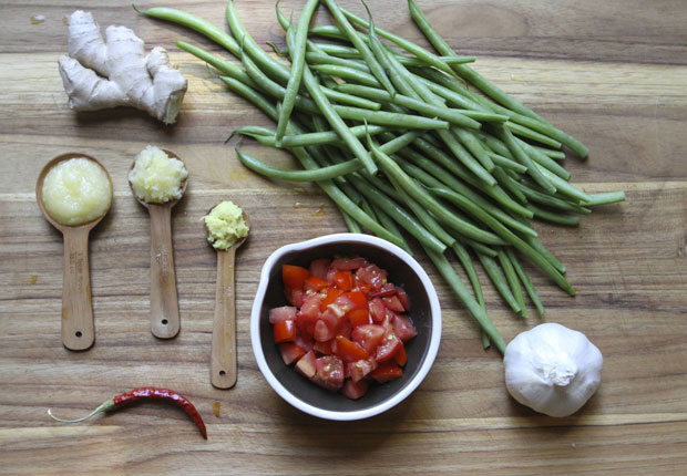 spiced green beans